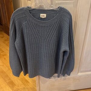 BiBi Women's Knit Sweater in Slate Blue